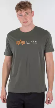 Alpha Industries Label Футболка, оливковый