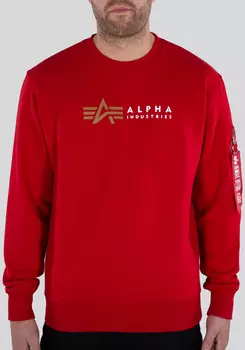 Alpha Industries Label Пуловер, красный