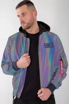 Alpha Industries MA-1 LW HD Rainbow Reflective Куртка,