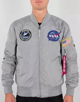 Alpha Industries MA-1 TT NASA Reversible II Куртка, серебристый