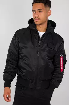 Alpha Industries MA-1 ZH Back Print Куртка, черный/белый