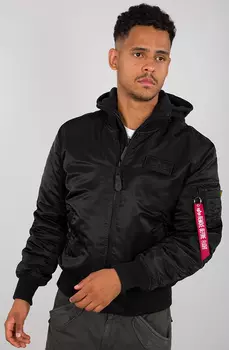 Alpha Industries MA-1 ZH Back Print Куртка, черный/серый