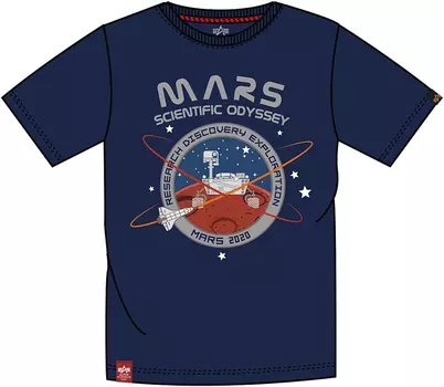 Alpha Industries Mission to Mars Футболка, темно-синий