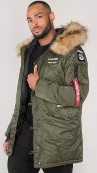 Alpha Industries N3B Airborne Куртка, темно-зеленый
