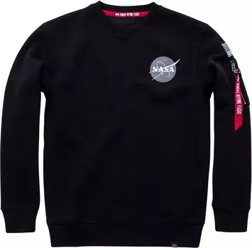 Толстовка Alpha Industries Nasa, черная