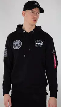 Alpha Industries NASA Voyager Балахон, черный/черный