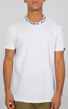 Alpha Industries Neck Print Футболка, белый