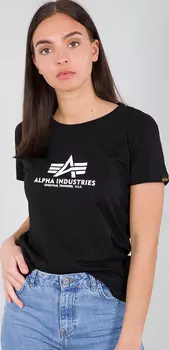 Alpha Industries New Basic Дамская футболка, черный