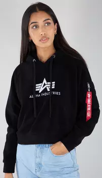 Alpha Industries Polar Fleece OS Дамы Худи, черный