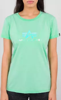Alpha Industries Rainbow Дамы футболка, светло-зеленый