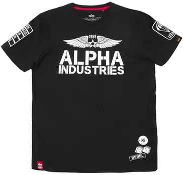 Alpha Industries Rebel Футболка, черный