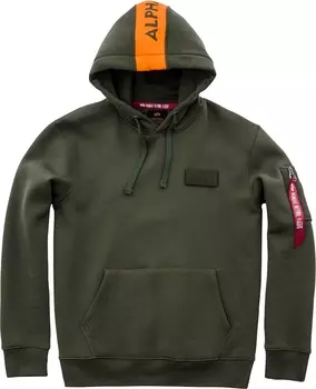 Alpha Industries Red Stripe Толстовка мужская, оливковый