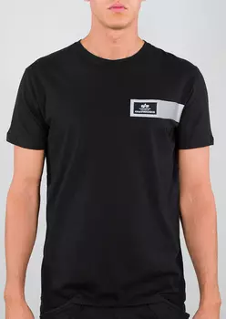 Alpha Industries Reflective Stripes Футболка, черный