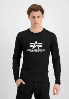 Alpha Industries с длинным рукавом " Alpha Industries Мужчины — Лонгсливы Basic T — LS", черный