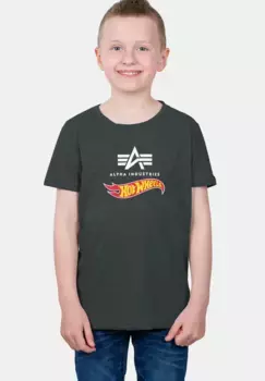 Alpha Industries с длинным рукавом " Alpha Industries Kids - Футболки Hot Wheels Flag T Kids/Teens", цвет Charcoal Heather