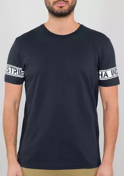 Alpha Industries Sleeve Print Футболка, темно-синий