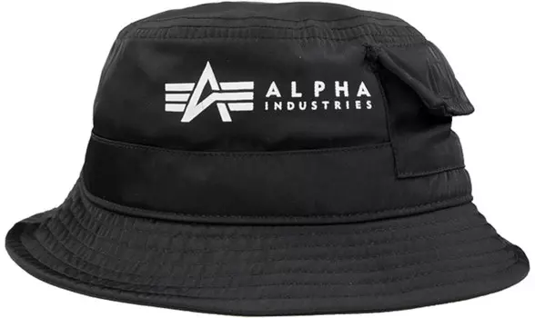 Alpha Industries Utility Bucket Шляпу, черный/белый