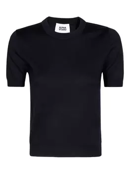 ALPHA STUDIO футболка с круглым вырезом, синий