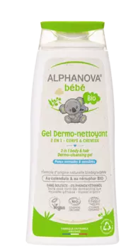Alphanova Bebe Dermo гель для мытья тела и волос детский, 200 ml