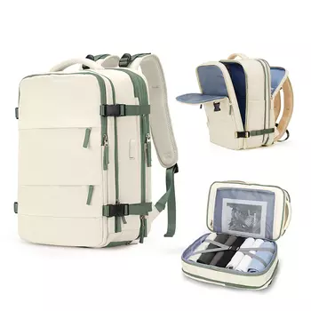 ALPINE PRO Тканевый рюкзак, обычный, унисекс, белый, зеленый