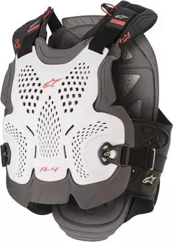 Защита Alpinestars A-4 Max для груди, бело-красная