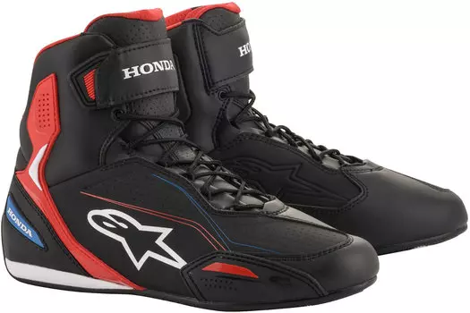Мотоциклетные ботинки Alpinestars Honda Faster-3, черный/красный/синий