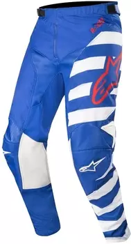 Alpinestars Racer Braap Мотокросс брюки, синий/белый
