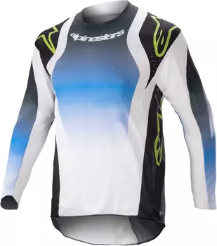 Мотокросс джерси Alpinestars Racer Push Youth, белый/черный/синий