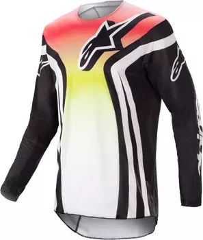 Мотокросс джерси Alpinestars Racer Semi, черный/красный/желтый