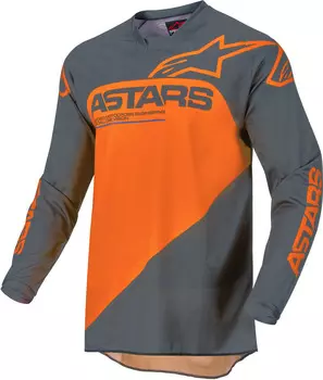 Alpinestars Racer Supermatic Мотокросс Джерси, серый/оранжевый