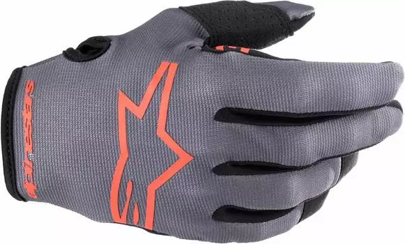 Alpinestars Radar Детские перчатки для мотокросса, серый/черный/красный