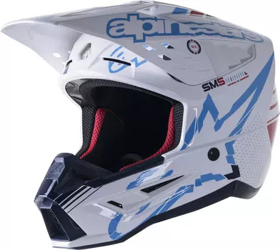 Alpinestars S-M5 Action Шлем для мотокросса, серый/красный