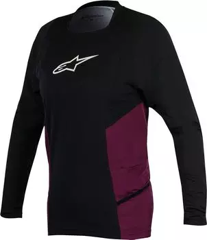 Alpinestars Stella Drop 2 LS Женская рубашка велосипедов, черный/пурпурный