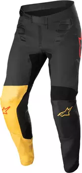 Alpinestars Supertech Blaze Patch Мотокросс Брюки, черный/желтый