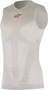 Майка Alpinestars Tech Tank Summer, серебристый/красный