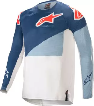 Джерси Alpinestars Techstar Factory, белый/синий