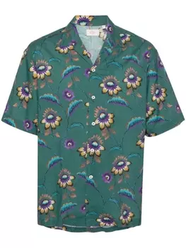 Altea рубашка Bart с цветочным принтом, зеленый