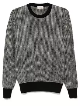 Altea свитер с узором шеврон, черный