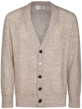 Altea вязаный кардиган с V-образным вырезом, нейтральный цвет