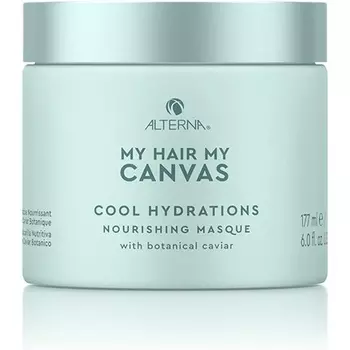 Alterna My Hair My Canvas Cool Hydrations Питательная маска 6 жидких унций Глубоко кондиционирующее средство с растительной икрой — проверено веганами и пета, Alterna Haircare