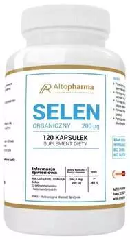 Alto Pharma, Органический селен 200 мкг, 120 капсул.