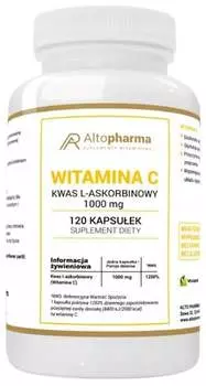 AltoPharma, Витамин С 1000 мг, 120 капсул. Inna marka