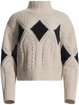 Altuzarra джемпер Grady с косой вязкой, белый