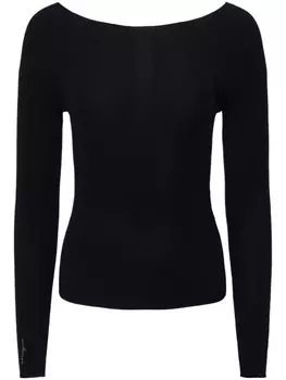 Altuzarra кашемировый джемпер Lee с вышитым логотипом, черный