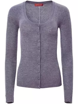 Altuzarra кашемировый кардиган Jones с вышитым логотипом, серый