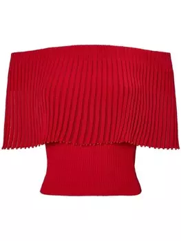 Altuzarra pascale плиссированный топ, красный