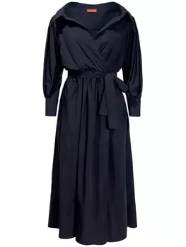 Altuzarra поплиновое платье миди Liddy, черный