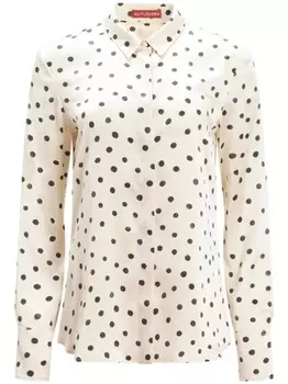 Altuzarra рубашка в горошек Чика, нейтральный цвет