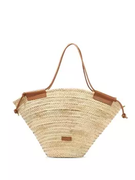 Altuzarra сумка-тоут из пальмовой корзинки, нейтральный цвет