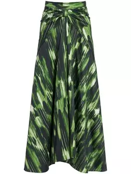 Altuzarra юбка миди Kalliope, зеленый